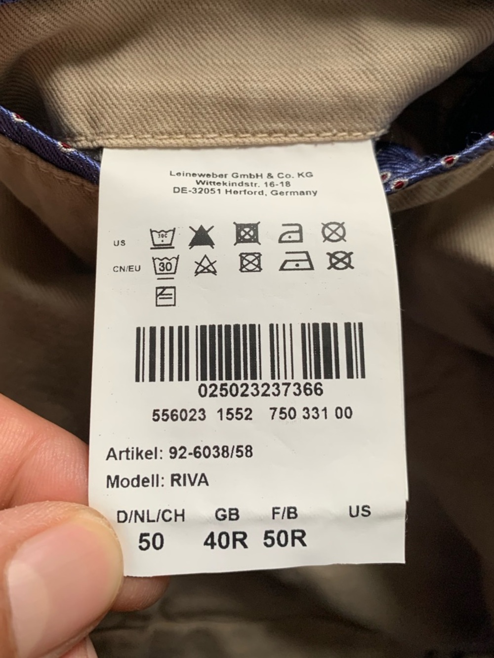 Brax Linen Cotton Blend Riva Tan Blazer Size 40R - Picture 7 of 9